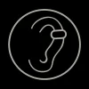 Anneau pour oreille - Golden Infinity