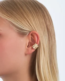 Anneau pour oreille - Hammered Gold