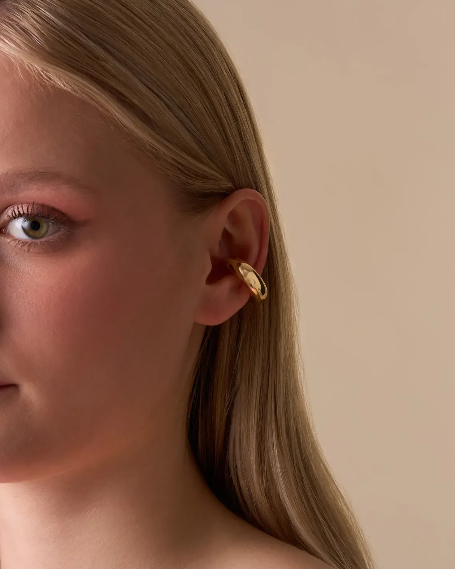 Anneau pour oreille - Puffy Gold