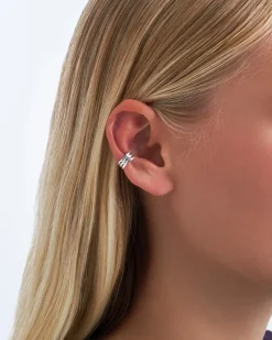 Anneau pour oreille - Silver Stripes