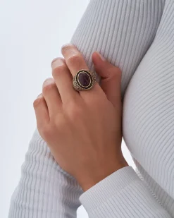 Bague - Burgundy Oval