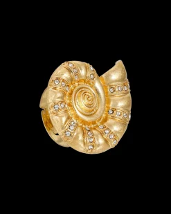 Bague - Golden Ammonite