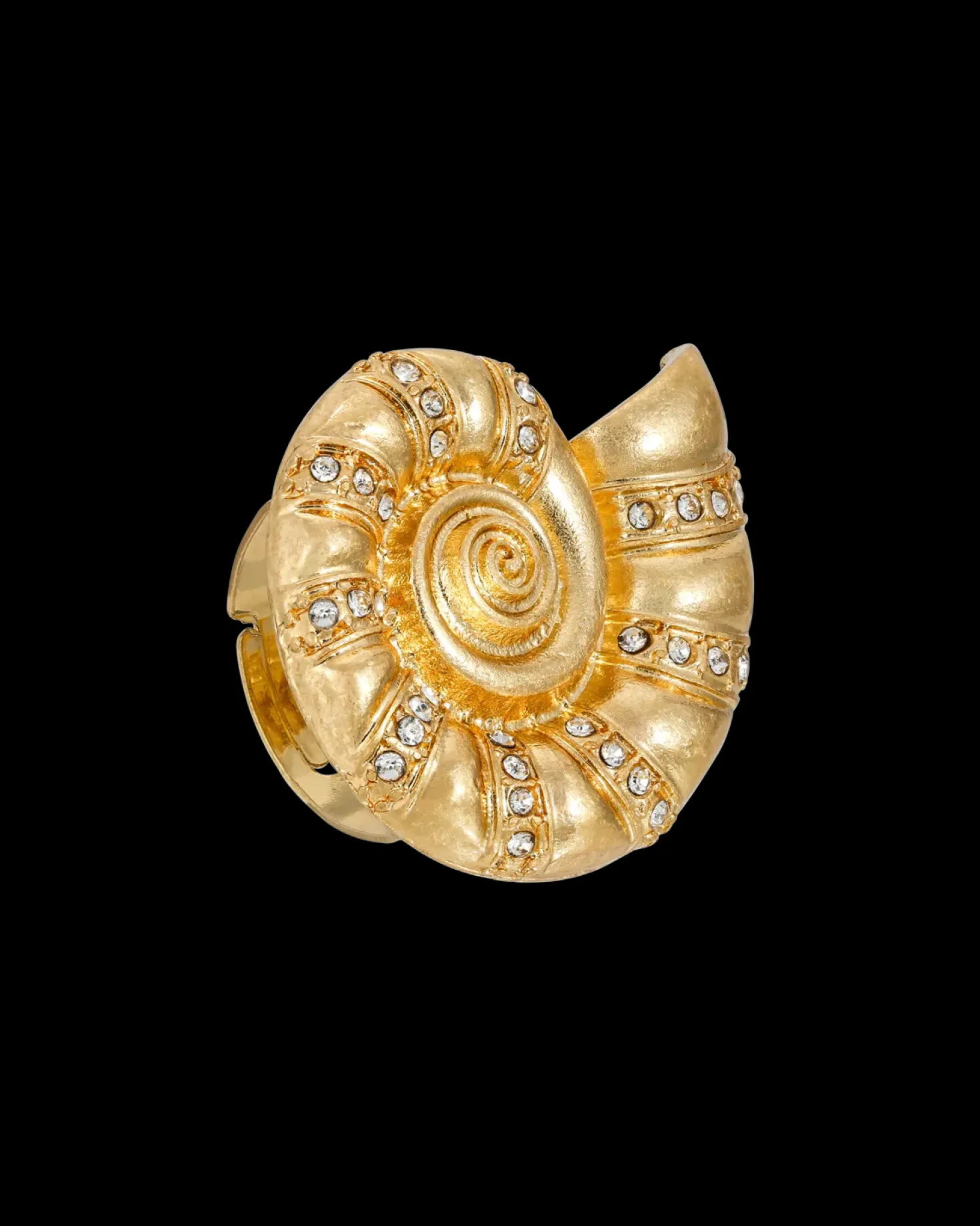 Bague - Golden Ammonite
