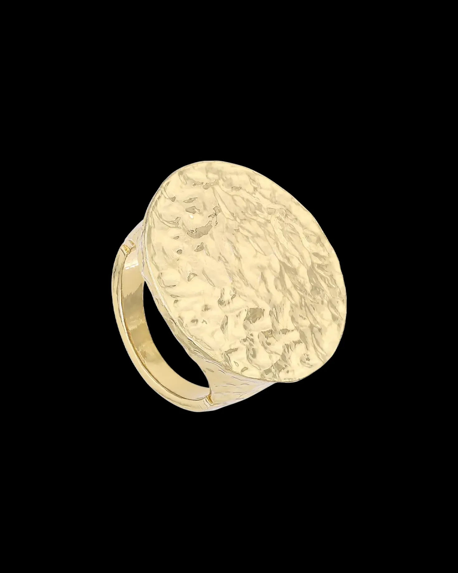 Bague - Hammered Circle