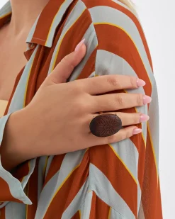 Bague - Oval Wood
