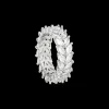 Bague - Zirconia Leaves