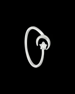 Bague en argent massif - Cuddling Moon