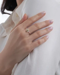 Bague en argent massif - Daisy Star