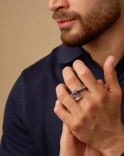 Bague pour homme - Steel Dragon