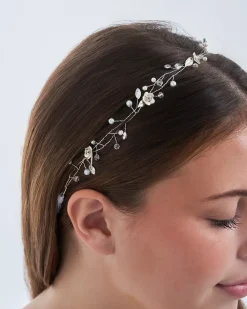Bandeau - Silver Flowers