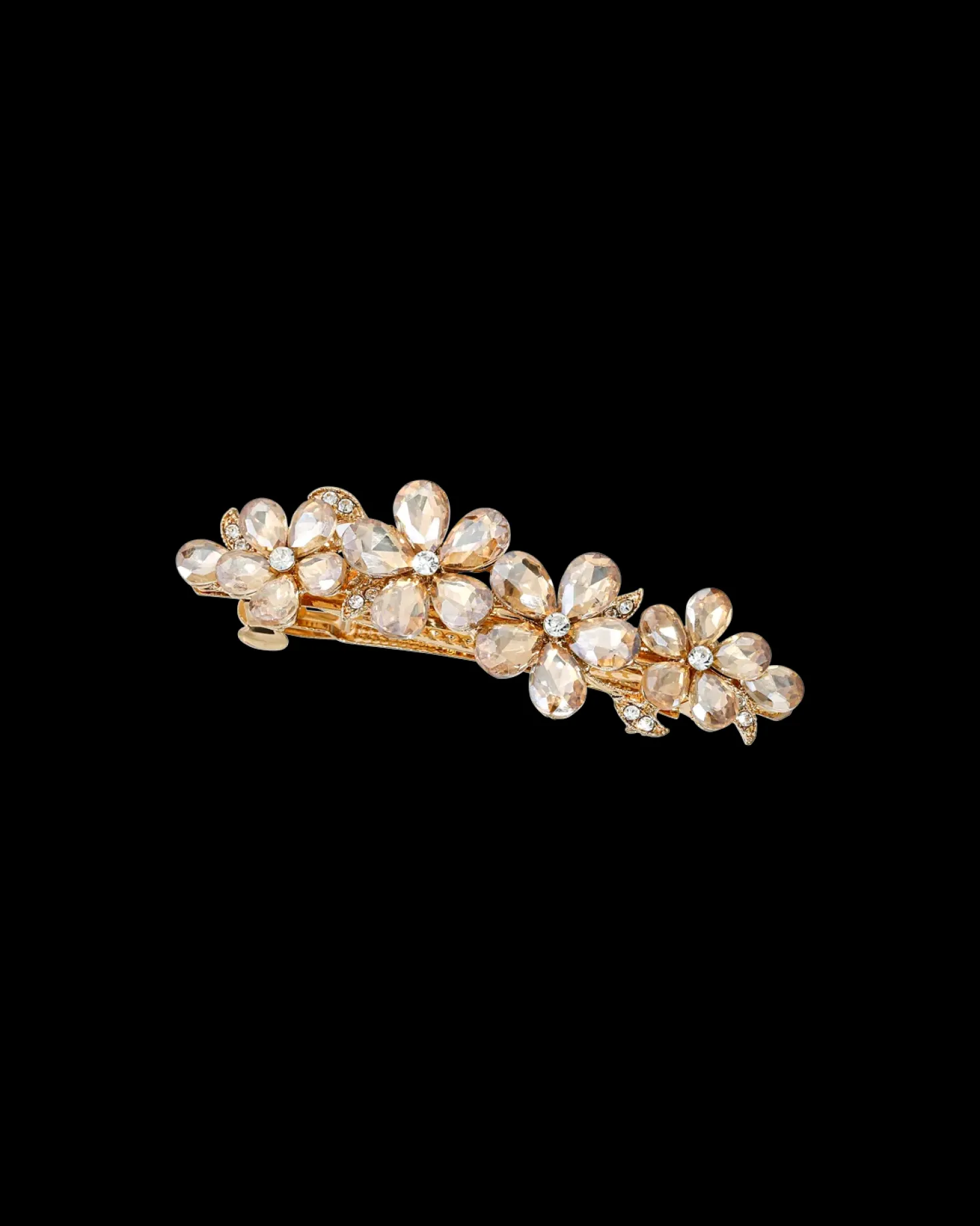 Barrette - Champagne Flower