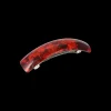 Barrette - Red Marble