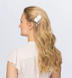 Barrette - Shimmering Flowers