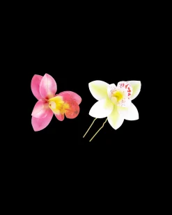 Barrette- Orchid Double