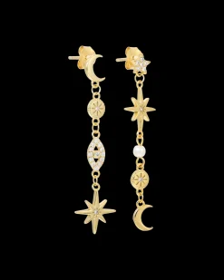Boucles d'oreilles - Golden Galaxy