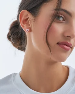 Boucles d'oreilles - Pink Heart