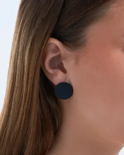Boucles d'oreilles - Plain Black