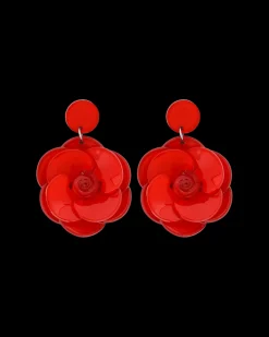 Boucles d'oreilles - Red Flowers