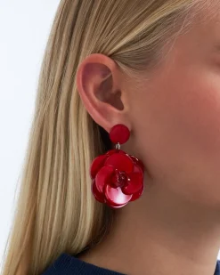 Boucles d'oreilles - Red Flowers