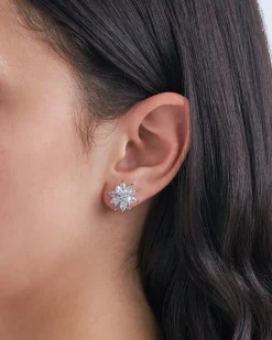 Boucles d'oreilles - Silver Flower