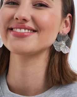 Boucles d'oreilles - Silver Petal