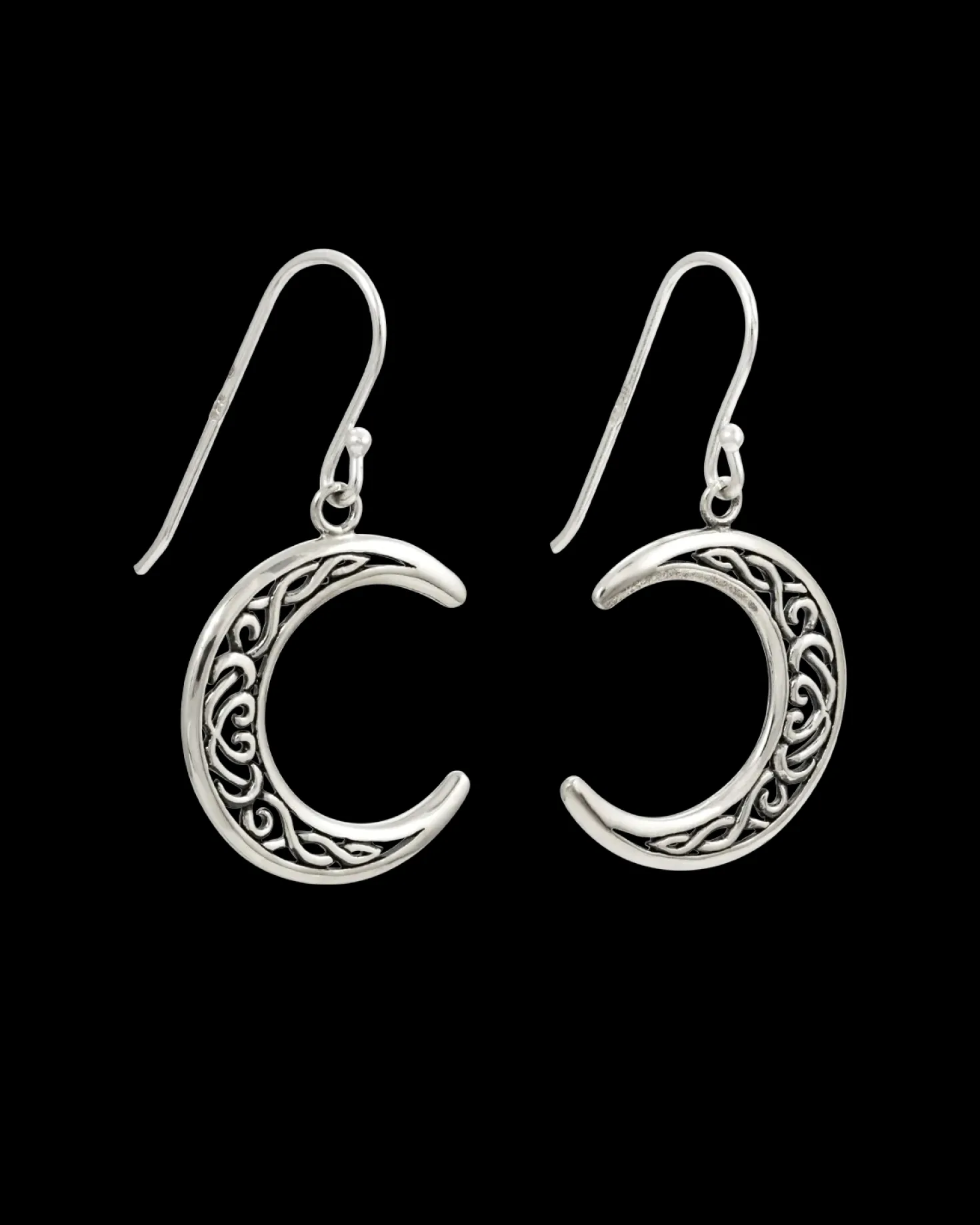 Boucles d’oreilles - Silver Crescent