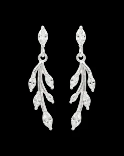 Boucles d’oreilles - Zirconia Leaves