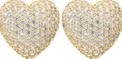 Boucles d'oreilles - Zirconia Hearts