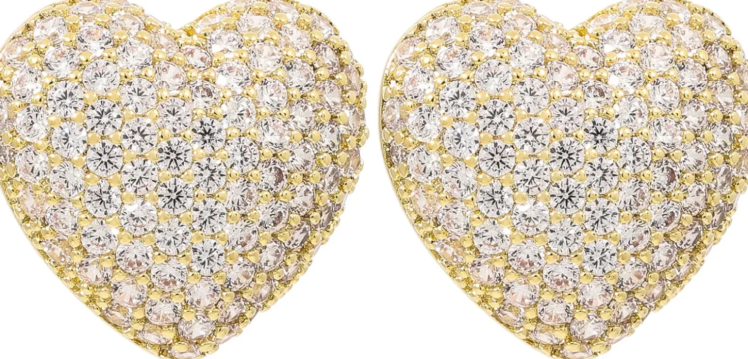 Boucles d'oreilles - Zirconia Hearts