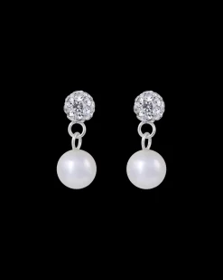 Boucles d'oreilles argentées - Pearls