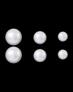 Boucles d'oreilles argentées - Perles