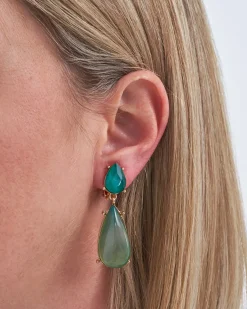 Boucles d'oreilles clips - Awesome Agate