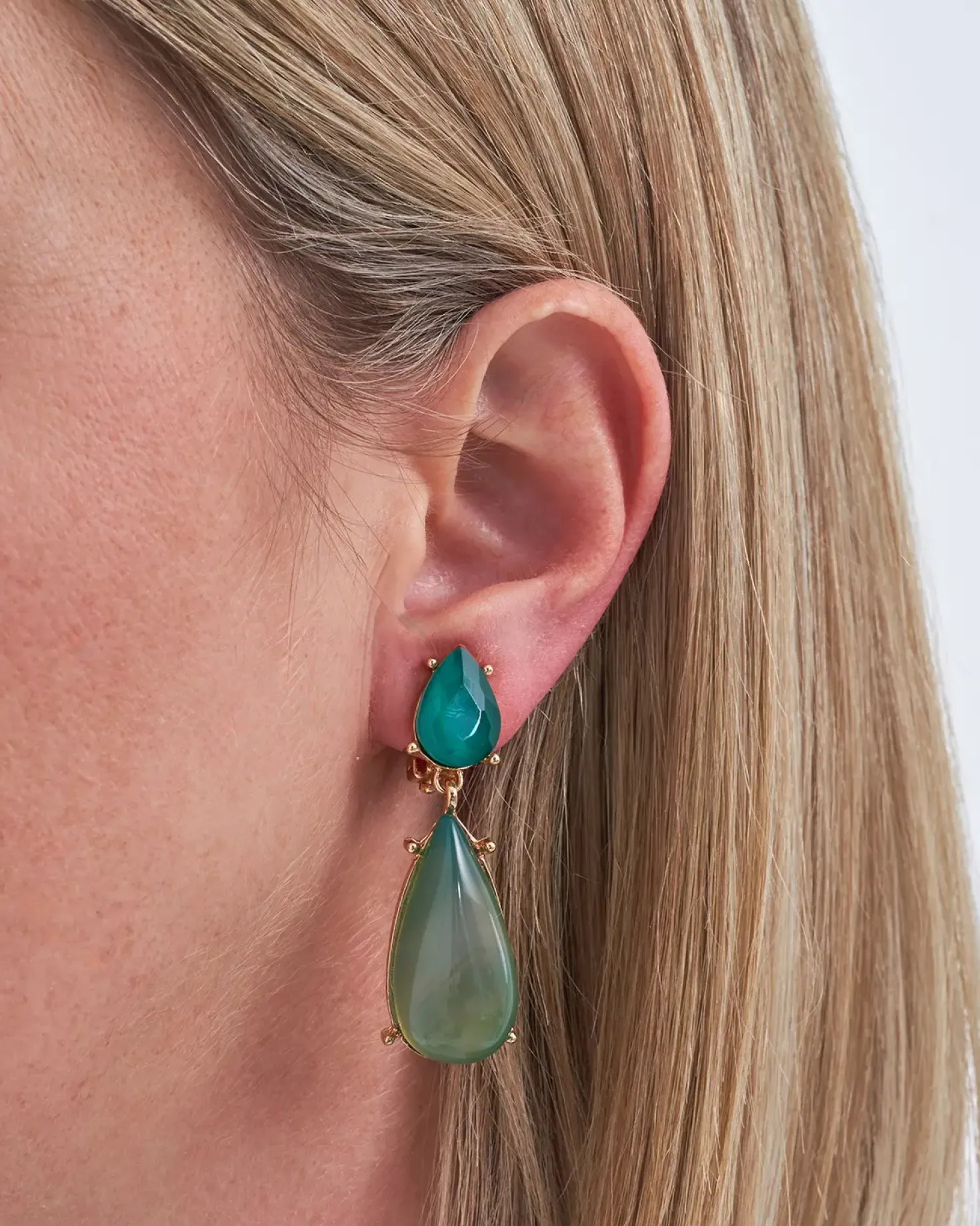 Boucles d'oreilles clips - Awesome Agate
