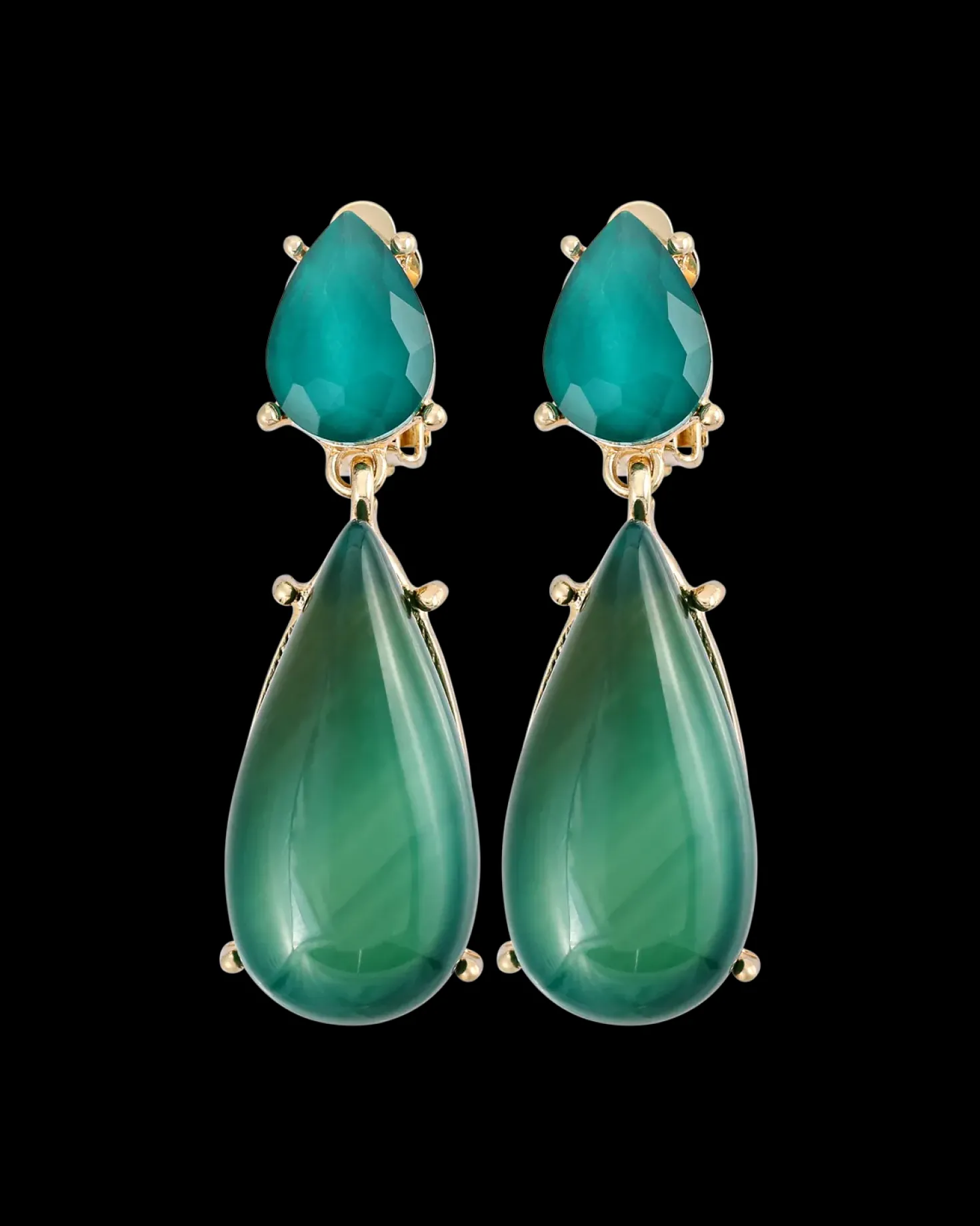 Boucles d'oreilles clips - Awesome Agate