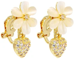 Boucles d'oreilles clips - Flower Charm