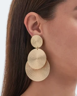 Boucles d'oreilles clips - Golden Circle