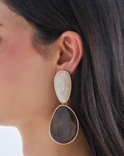 Boucles d'oreilles clips - Marble Beauty