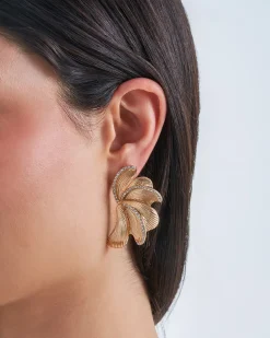 Boucles d'oreilles clips - Textured Swirl