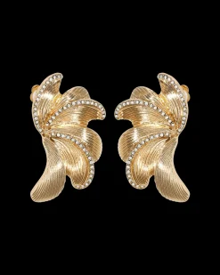 Boucles d'oreilles clips - Textured Swirl