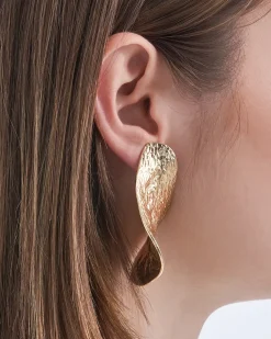 Boucles d'oreilles clips - Golden Leaf