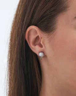 Boucles d'oreilles clips - Silver Pearl