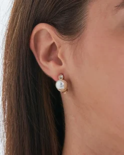 Boucles d'oreilles clips - Golden Pearl