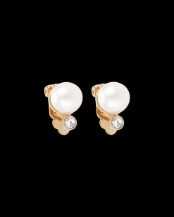 Boucles d'oreilles clips - Golden Pearl