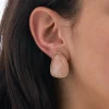 Boucles d'oreilles clips - Rose Quartz