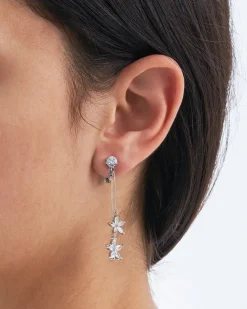 Boucles d'oreilles clips - Silver Blossom