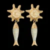 Boucles d'oreilles clips - Big Sun