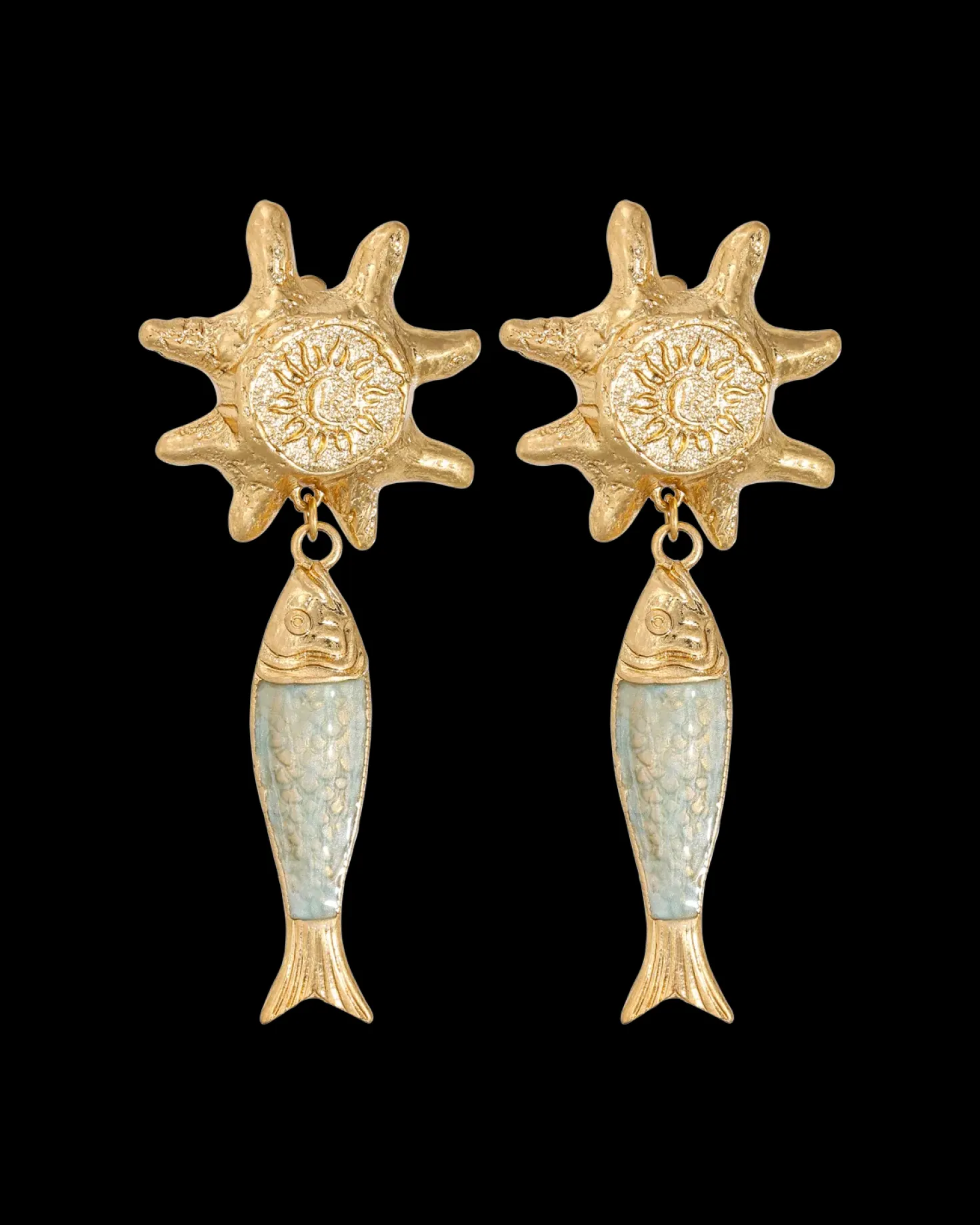 Boucles d'oreilles clips - Big Sun
