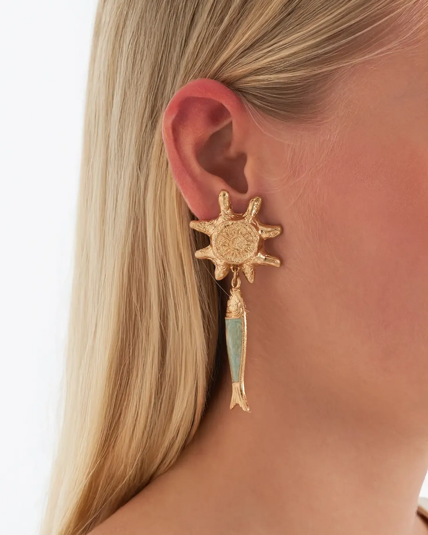 Boucles d'oreilles clips - Big Sun