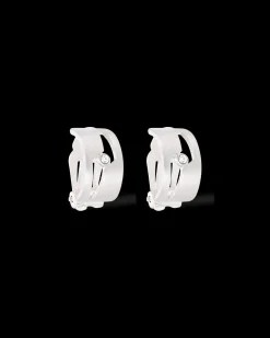 Boucles d'oreilles clips - Silver Creole