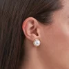 Boucles d'oreilles clips - Golden Pearl Duo